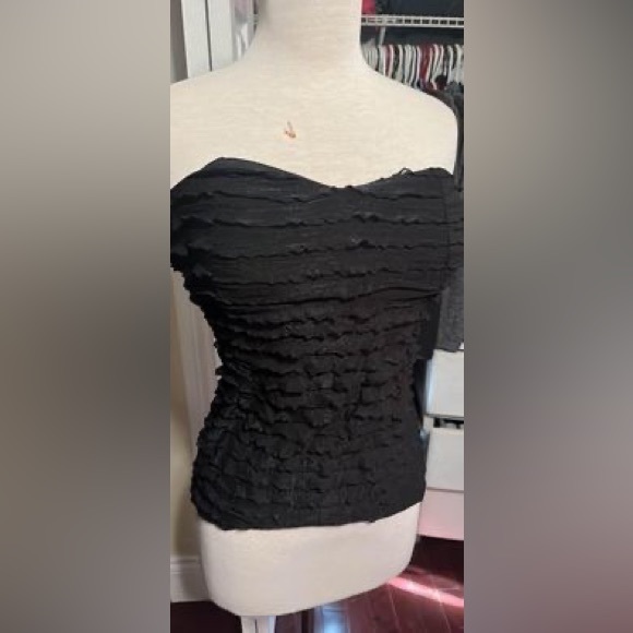 Eclipse ruffled strapless top, size M - Picture 1 of 1